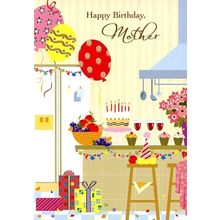 Happy Birthday Mother - Birthday Greeting Card - 891A