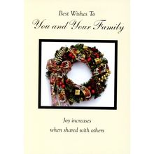 Best Wishes To You & Your Family - Christmas Greeting Card - 20797