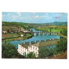 MINHO RIVER, LUGO. used postcard =
