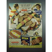 1940 Hormel SPAM Ad - For Captain and the Crew!