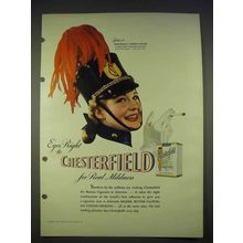 1940 Chesterfield Cigarettes Ad - Marion Hutton