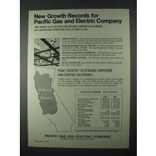 1966 Pacific Gas and Electric Company Ad - Records