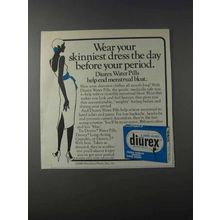 1981 Diurex Water Pills Ad - Wear Your Skinniest Dress