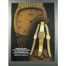 1981 Seiko Gold Watches Ad - People Trust More