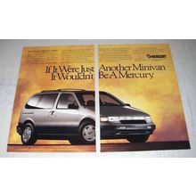 1992 Mercury Villager Ad - If Just Another Minivan