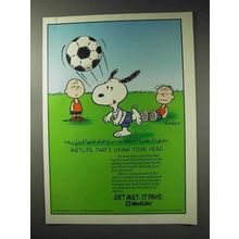1992 MetLife Insurance Ad - Peanuts - Using Your Head