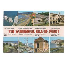 THE WONDERFUL ISLE OF WIGHT multiview, .. vintage used postcard #