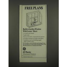 1991 GE Plastics Lexan Sheet Ad - Free Plans