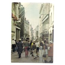 HIGH STREET, ST. PETER PORT, GUERNSEY used postcard. 1980's =