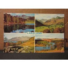 LAKELAND, multiview, CUMBRIA used postcard. 1987 postmark =