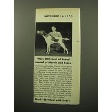 1950 Armour and Company Dash Dog Food Ad - Wins 90th best of breed award