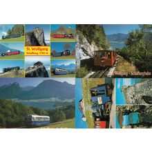 St Wolfgang Train 4x Austria Postcard s