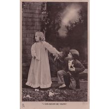 Childhood Marriage Proposal Romance I Can Never Be Yours Old Love Postcard
