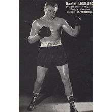 Daniel Leullier French Old Boxer Management Publicity Card Photo