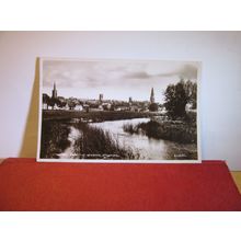 STAMFORD from the Meadows, LINCOLNSHIRE used vintage postcard RP dated 1949 =