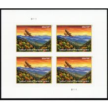 5752, $28.75 Great Smoky Mountains Mint Pane of Four Stamps - Stuart Katz