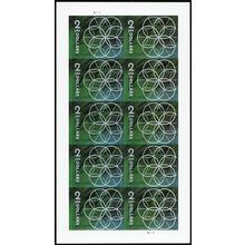 5700, $2 Geometry Mint Pane of Ten Stamps - Stuart Katz