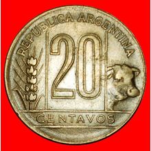 Ⰶ COW (1942-1950): ARGENTINA ★ 20 CENTAVOS 1945!★LOW START★NO RESERVE