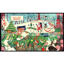 CHRISTMAS ISLAND: 2022 CHRISTMAS, USED MINIATURE SHEET. 895/6