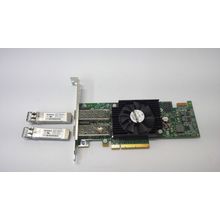 HP EMULEX LPE16002 DUAL PORT 16Gbps SFP+ PCIe FIBRE ADAPTER 0F3VJ6 w/2 SFP