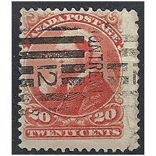 Canada 1893 SG115 20c Vermillion Good/Fine Used- Poor Corner ..