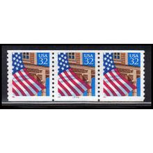 Used 2913 32c U.S. Flag Over Porch Very Fine PNC 22322/3 PA3490
