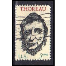 Used 1327 5c Henry Thoreau Very Fine KA5409