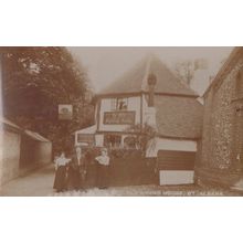 Landlord Kitchen Staff Maids Round House Inn St Albans Herts Real Photo Postcard