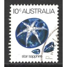 AUSTRALIA 1974: GEMSTONES DEFINITIVES - 10c STAR SAPPHIRE USED (G6)