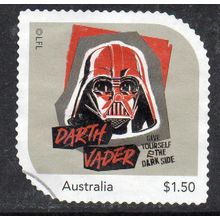 2024: STAR WARS, DARKSIDE, 'DARTH VADER', USED SELF-ADHESIVE MY STAMP. 23/24