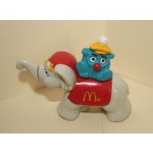 1991 McDonalds Circus Parade Fry Guy on Elephant