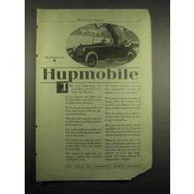 1918 Hupmobile Car Ad