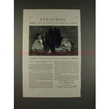 1927 Steinway Piano Ad w/ Isle of Dead, Arnold Bocklin!