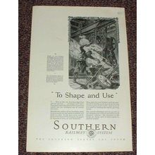 1927 Southern Railway System Ad - To Shape and Use!!