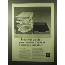 1966 New York Life Ad - If Your Key Man Died