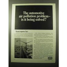 1969 Texaco Oil Ad - Automotive Air Pollution Solved