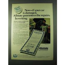1975 Allstate Insurance Ad - If Your Car Is Damaged