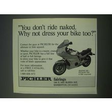 1989 Pichler Fairings Ad - Suzuki GS with Pichler TSX