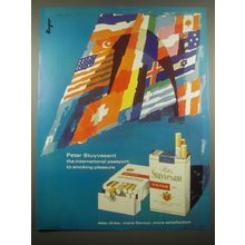 1966 Peter Stuyvesant Cigarettes Ad - art by Hans Unger