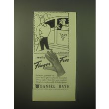 1948 Daniel Hays Gloves Ad - art by Otto Soglow - Taxi