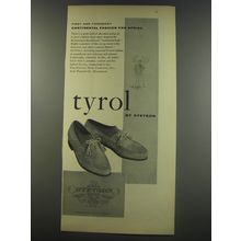 1956 Stetson Tyrol Shoes Ad - First and foremost continental fashion for spring