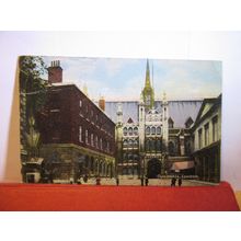 THE GUILDHALL, LONDON.. used antique postcard 1917 pm #