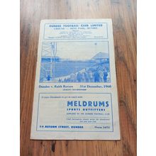 1960/61 Dundee vs Raith Rovers, 31/12/1960 Scottish Div 1 *FREE P&P