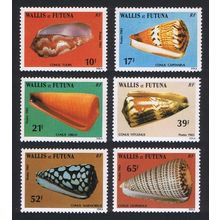 Wallis and Futuna Sea Shells 6v 1983 MNH SG#428-433 Sc#303=313