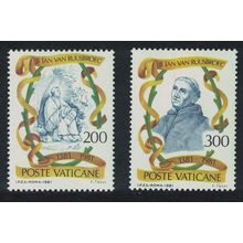 Vatican 600th Death Anniversary of Jan van Ruusbroek 2v 1981 MNH SG#765-766