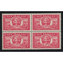 New Zealand Health Stamp Block of 4 1936 MNH SG#598