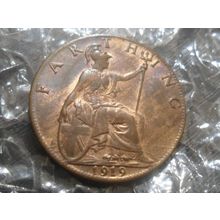 1919 George V farthing.