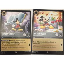 Disney Lorcana Mickey Mouse Cards #188 & #176