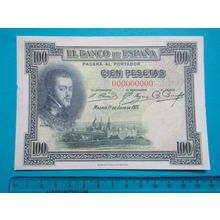 Espana Spain 1925 100 Pesetas Banknote Reproduction - 123