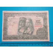 Espana Spain 1957 1000 Pesetas Banknote Reproduction - 182